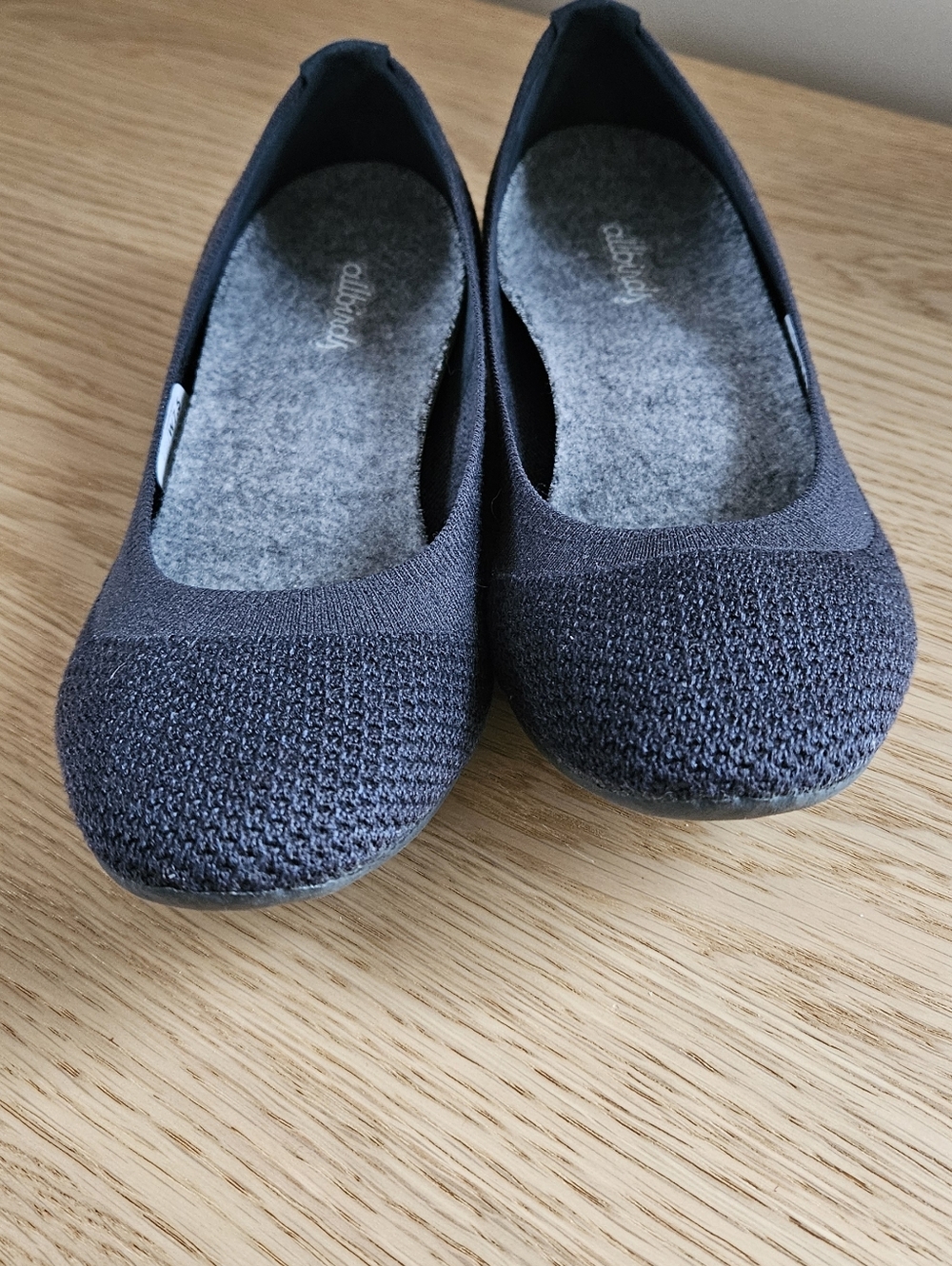 Allbirds Tree Breezers Flats Women 7.5 Navy Night Dark Blue Knit Ballet Comfort - Picture 13 of 13